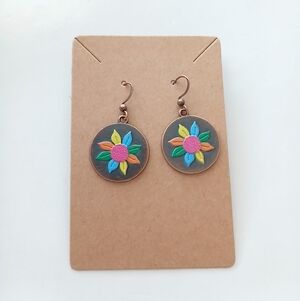 Fashion Jewelry Multicolor Floral Earrings